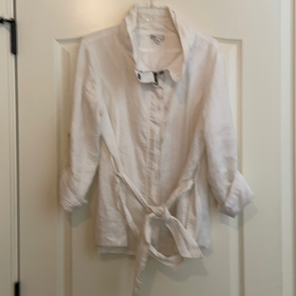 White Linen Summer Jacket
